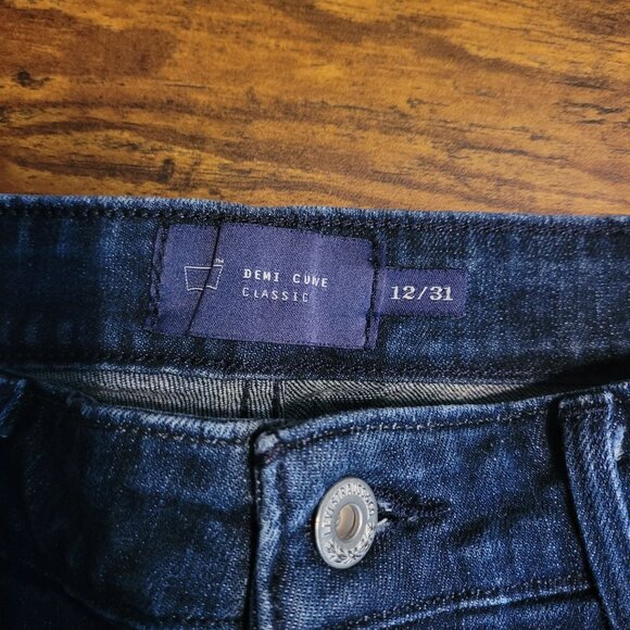 Vtg Levi's Jeans Size 12 Classic Demi Curve Mid Rise Dark Wash Stretch Denim Y2K - Picture 4 of 11